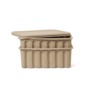 Boites de rangement en carton PULP (lot de 2) - Sozon