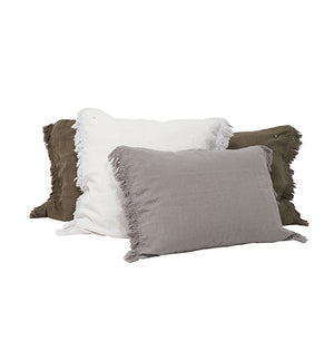 Coussin frangé en lin Shamalo - Sozon
