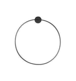 Patère ronde en métal noir - Sozon