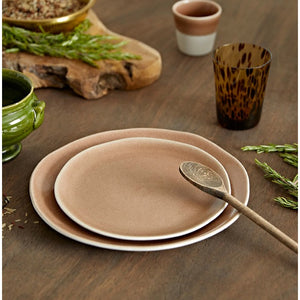 Grande assiette ronde MAGUELONE Châtaigne - Sozon