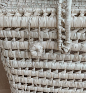 Malle en feuilles de palmier - moyen modèle - artisanat marocain - Sozon