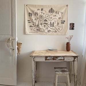 Carte de PARIS en tissu Rose in April - Sozon