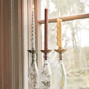 Bougeoir fleur - 2 coloris