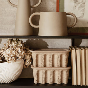 Boites de rangement en carton PULP (lot de 2) - petit modèle