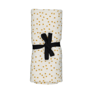 Lange BIANCA M - mini coeurs moutarde