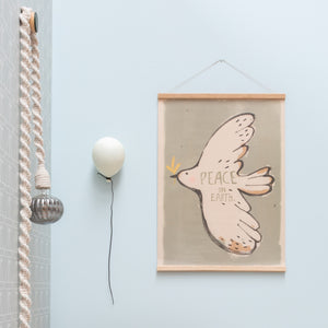 Grande affiche colombe "peace on earth"