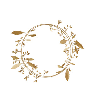 Couronne de feuilles en laiton