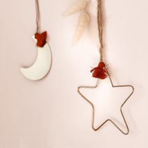 Suspension ÉTOILE avec pompon - Sozon